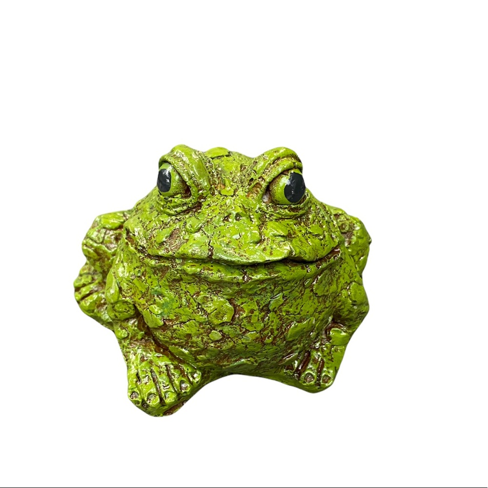 Cute Cement Frog